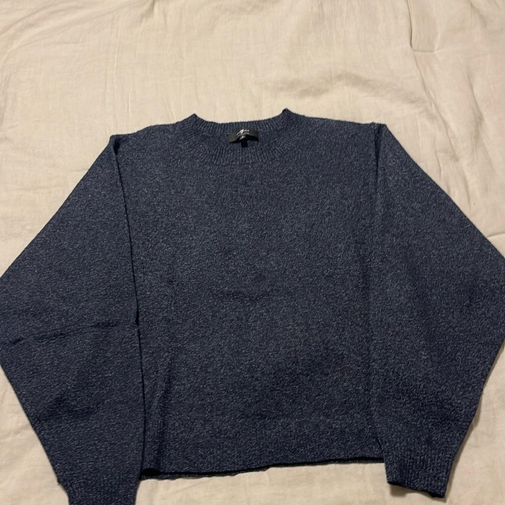 Navy blue 7 for all mankind sweater